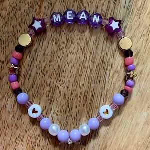 Taylor Swift Handmade Friendship Beaded Bracelet
“Mean”